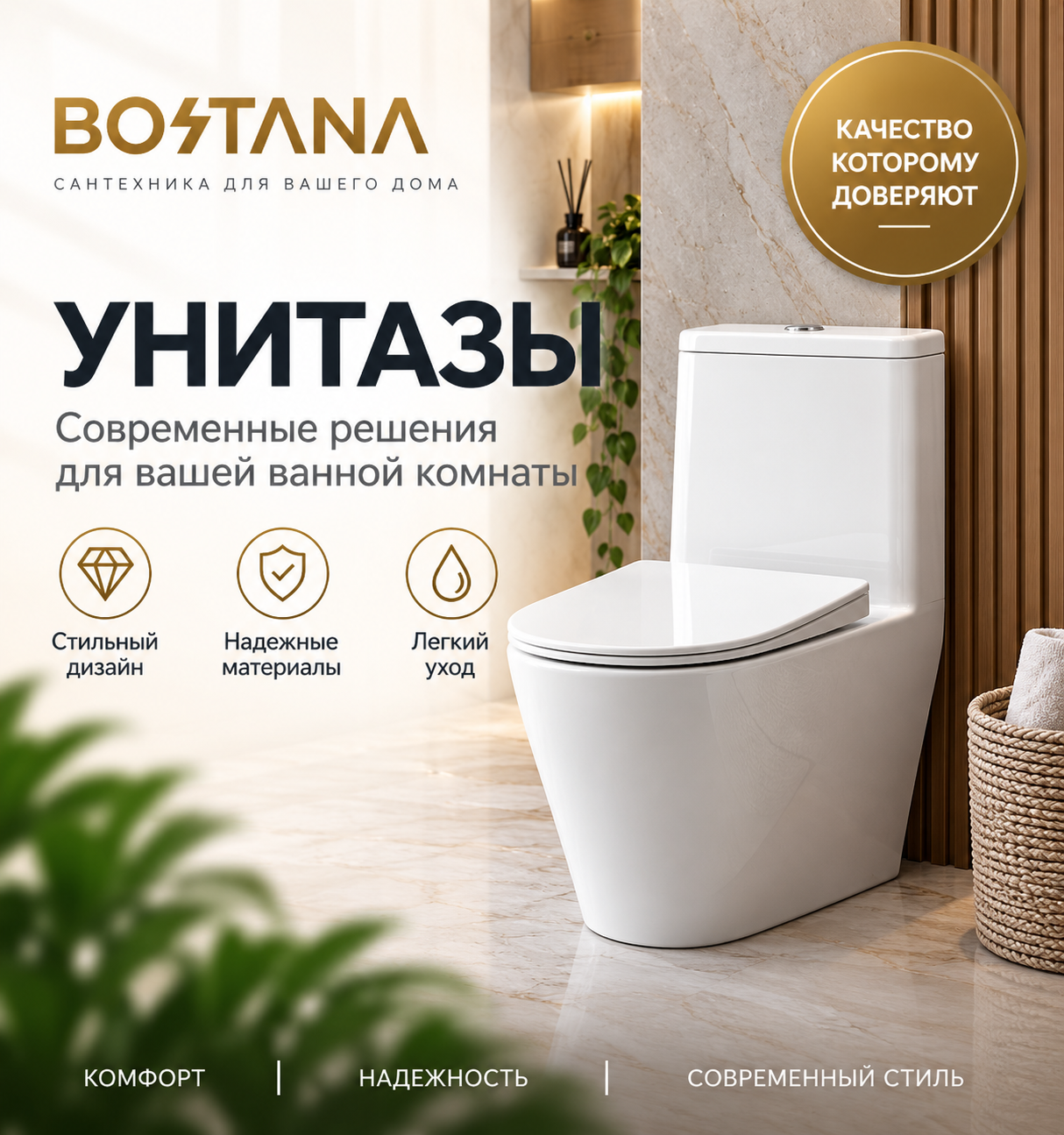 Унитазы BOSTANA
